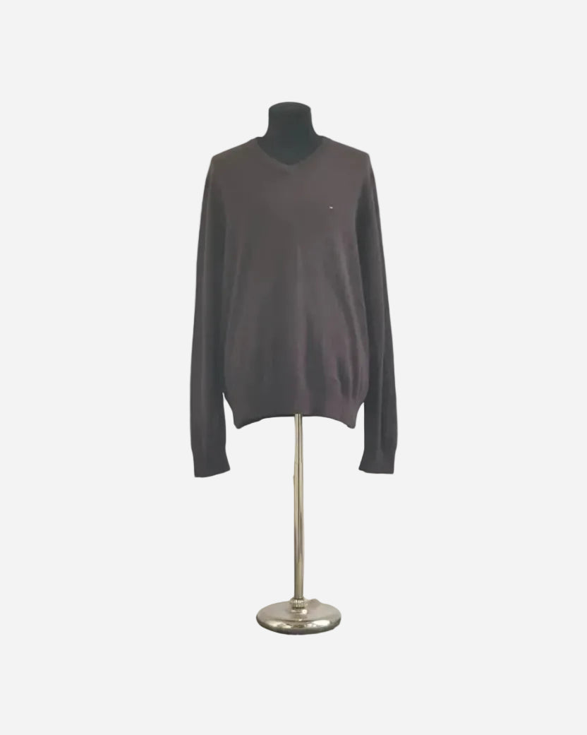 vintage Tommy Hilfiger Sweater bruin xxl - lab10vintage.nl