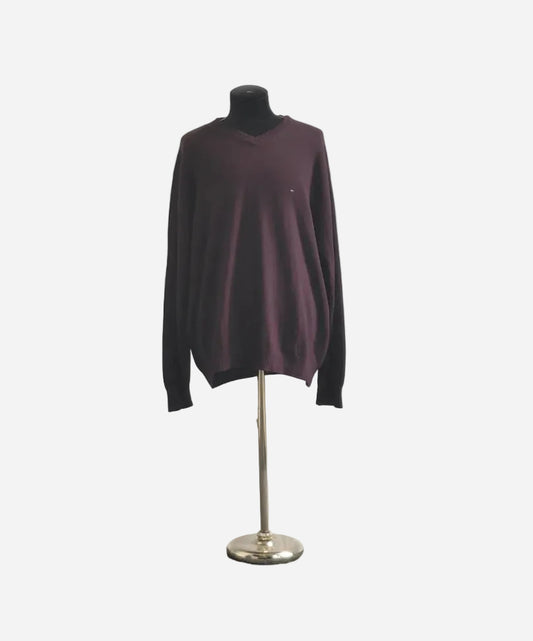 vintage Tommy Hilfiger Sweater - Bruin - XXL - lab10vintage.nl