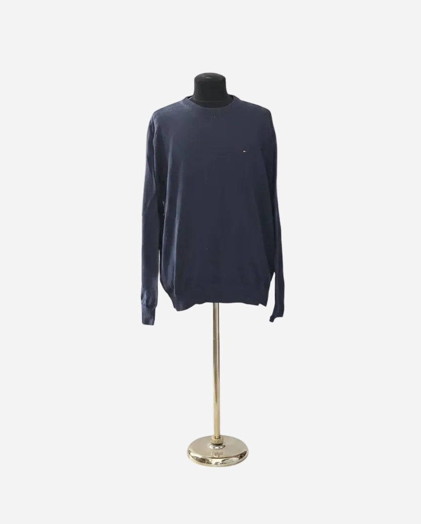 Vintage Tommy Hilfiger Sweater Navy - XXXL - lab10vintage.nl