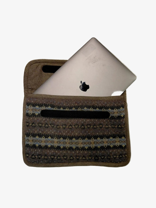 vintage recycled laptopsleeve -lab10streetwear.nl